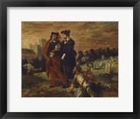 Hamlet and Horatio in the Cemetery Framed Print