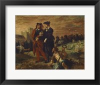 Hamlet and Horatio in the Cemetery Framed Print