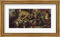 The Lion Hunt, 1855 Fine Art Print