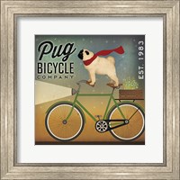 Pug on a Bike Fine Art Print