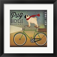 Pug on a Bike Fine Art Print