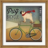 Pug on a Bike Fine Art Print