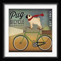 Pug on a Bike Fine Art Print