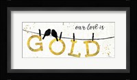 Shine Like Gold II Framed Print