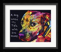 Gratitude Pitbull Fine Art Print