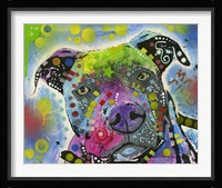 Colorful Pit Bull Fine Art Print