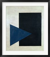 Black Square, Blue Triangle, 1915 Fine Art Print