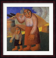 Peasant Woman with Buckets Fine Art Print
