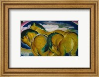 The Small Yellow Horses, 1912 Fine Art Print