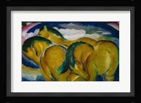 The Small Yellow Horses, 1912 Fine Art Print