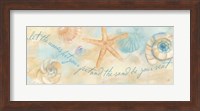 Watercolor Shell Sentiment Panel I Fine Art Print