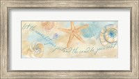 Watercolor Shell Sentiment Panel I Fine Art Print