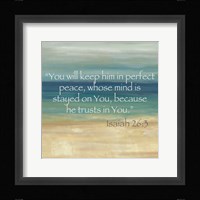 Navy Blue Horizons Scripture I Fine Art Print