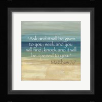 Navy Blue Horizons Scripture II Fine Art Print