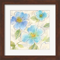 Blue Poppy Garden I Fine Art Print