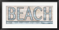 Driftwood Beach Sign I Fine Art Print