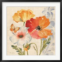 Watercolor Poppies Multi II Fine Art Print