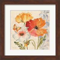 Watercolor Poppies Multi II Fine Art Print