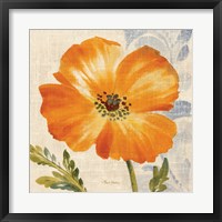 Watercolor Poppies III (Orange) Fine Art Print