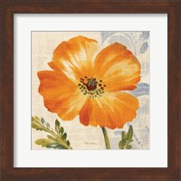 Watercolor Poppies III (Orange) Fine Art Print