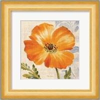 Watercolor Poppies III (Orange) Fine Art Print