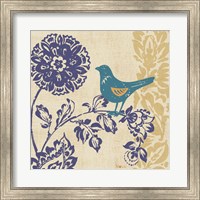 Blue Indigo Bird II Fine Art Print