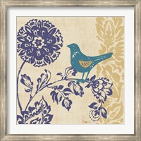 Blue Indigo Bird II Fine Art Print