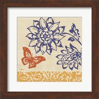 Blue Indigo Butterfly I Fine Art Print
