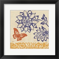 Blue Indigo Butterfly I Framed Print
