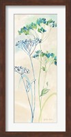 Indigo Wildflowers Panel II Fine Art Print