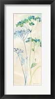 Indigo Wildflowers Panel II Fine Art Print
