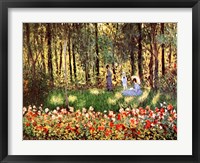 Family in Garden, Argenteuil Fine Art Print