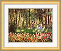 Family in Garden, Argenteuil Fine Art Print