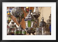 Decorative Lanterns in Fes Medina, Morocco Fine Art Print