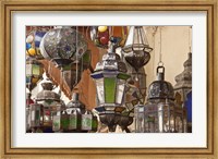 Decorative Lanterns in Fes Medina, Morocco Fine Art Print