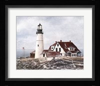 Winter At Portland Head Framed Print