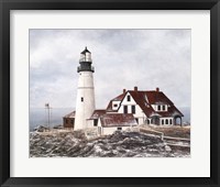 Winter At Portland Head Framed Print