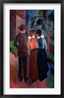 Promenade Of Three People I,  1914 Fine Art Print