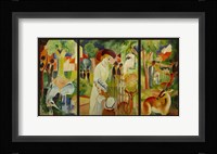 Large Zoological Garden (Triptych) Fine Art Print