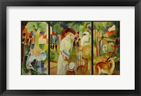 Large Zoological Garden (Triptych) Fine Art Print