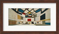 Colored Design For The Central Hall Of A University, 1923 Fine Art Print
