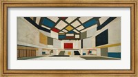 Colored Design For The Central Hall Of A University, 1923 Fine Art Print