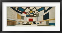 Colored Design For The Central Hall Of A University, 1923 Fine Art Print