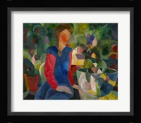 Girl With Fish-Bowl, 1914 Fine Art Print