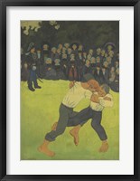 Breton Wrestler,  1891-1892 Framed Print