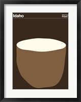 Montague State Posters - Idaho Framed Print