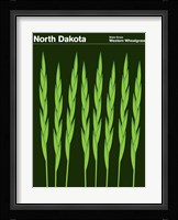 Montague State Posters - North Dakota Framed Print