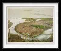 Boston From the Air, 1877 Fine Art Print