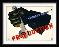 Production, America's Answer! Fine Art Print