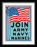 Join Army Navy Marines Fine Art Print
